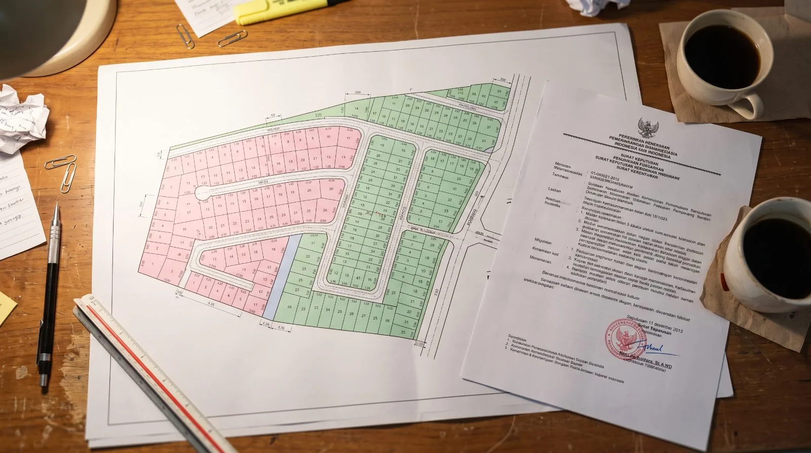 Siteplan Arsitektural vs SK Blok Plan: Beda Fungsi untuk PBG