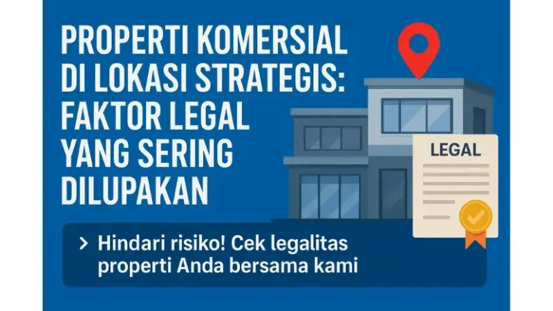 Properti Komersial di Lokasi Strategis: Faktor Legal yang Sering Dilupakan