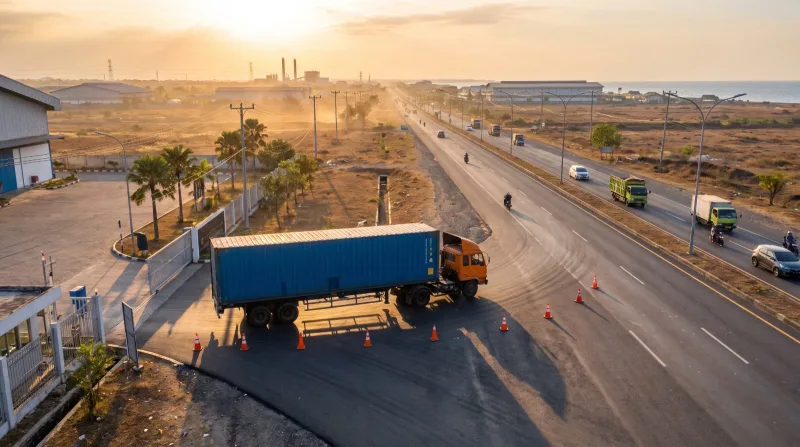Alur Andalalin Akses Truk Kontainer Kawasan Industri Porong