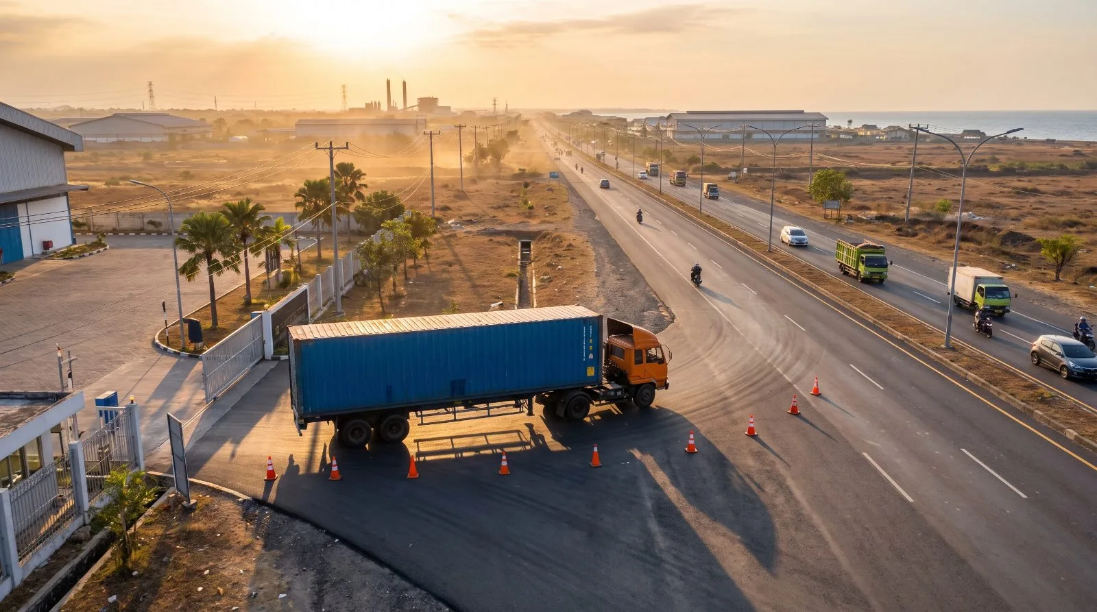 Alur Andalalin Akses Truk Kontainer Kawasan Industri Porong