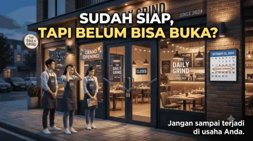 Semua sudah siap untuk grand opening. Tapi pagi itu, pintu restoran tetap belum bisa dibuka.
