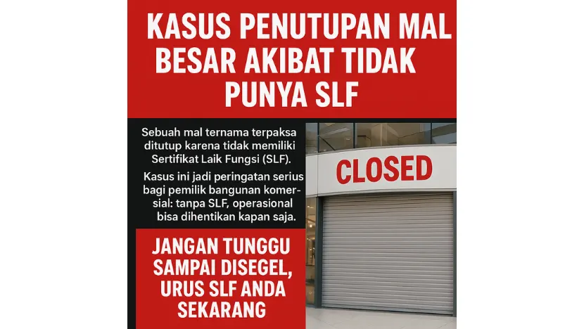 Kasus Penutupan Mal Besar Akibat Tidak Punya SLF Fokus: Studi kasus nyata dan pelajarannya.