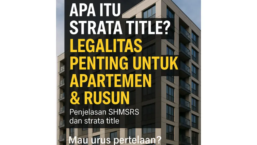 Apa Itu Strata Title? Legalitas Penting untuk Apartemen & Rusun